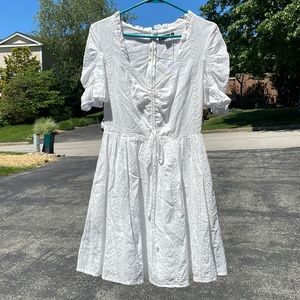 White lace dress